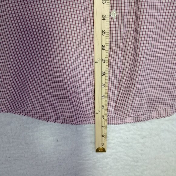 Brooks Brothers Classic Mens Long Sleeve Button-up Supima Cotton Shirt Red 16-35 - Picture 6 of 11